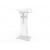 Clear Acrylic Lucite Podium Pulpit Lectern with White Cross 1803-3+1803Cross